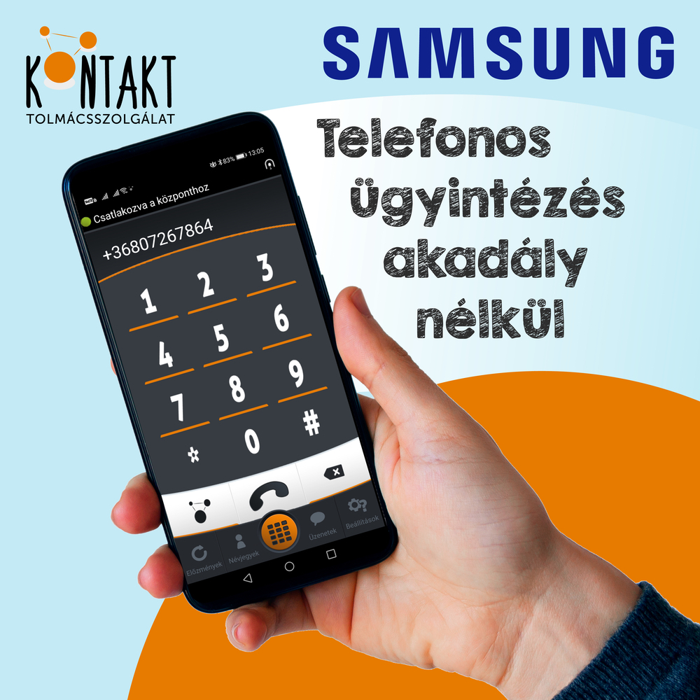 Magyarországon elsőként a Samsung akadálymentesítette TELEFONOS ügyfélszolgálatát